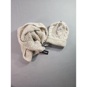Express Hat And Infinite Scarf Ivoy and Gold One Size Brand New